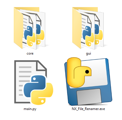exe and py files